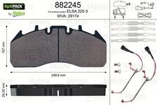 Kit de plaquettes de frein, frein à disque OPTIPACK