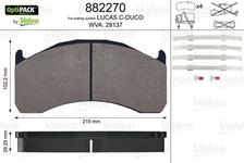 Kit de plaquettes de frein, frein à disque OPTIPACK