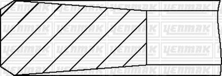Jeu de segments de pistons