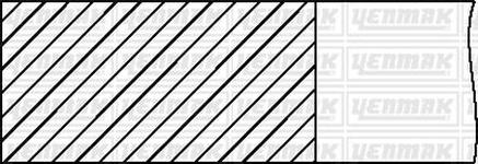 Jeu de segments de pistons