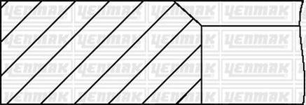 Jeu de segments de pistons