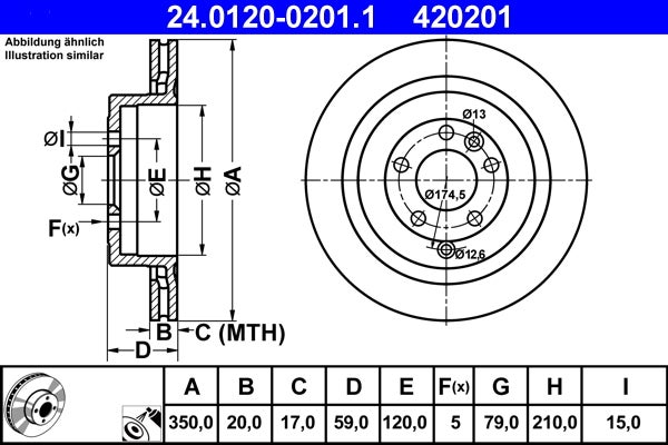 Disque de frein   24.0120-0201.1