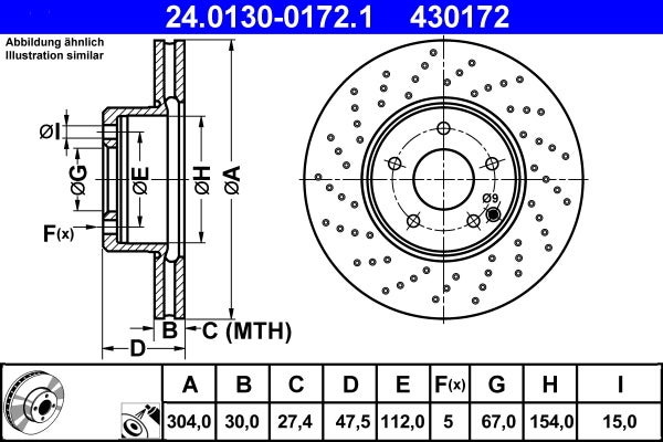 Disque de frein   24.0130-0172.1