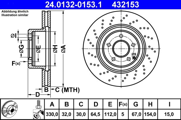 Disque de frein   24.0132-0153.1