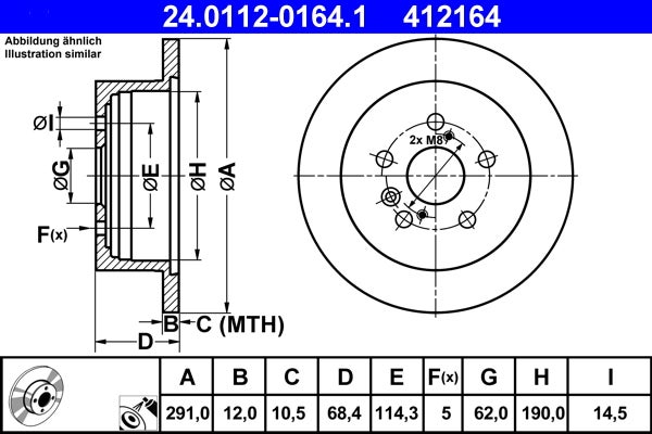 Disque de frein   24.0112-0164.1