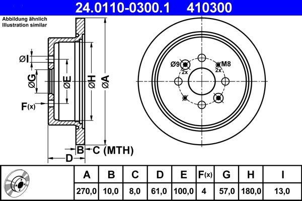 Disque de frein   24.0110-0300.1