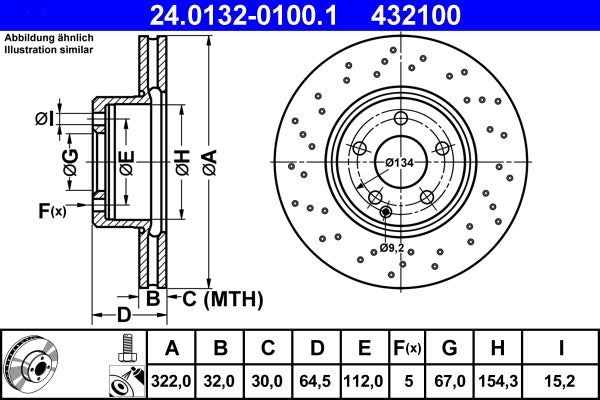 Disque de frein   24.0132-0100.1