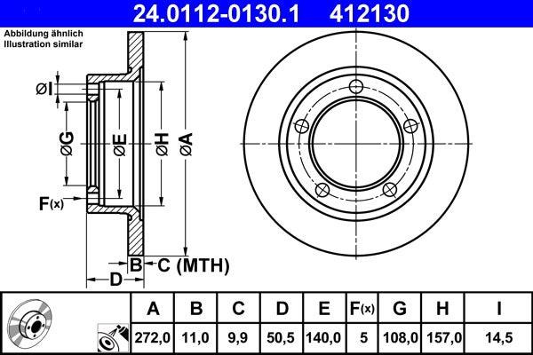 Disque de frein   24.0112-0130.1
