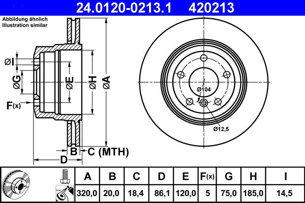 Disque de frein   24.0120-0213.1