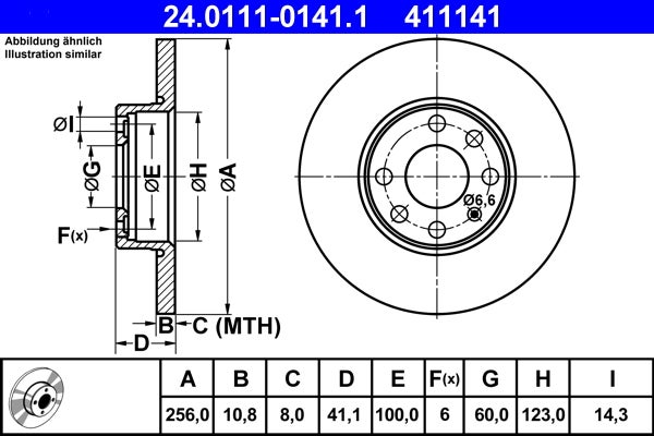 Disque de frein   24.0111-0141.1