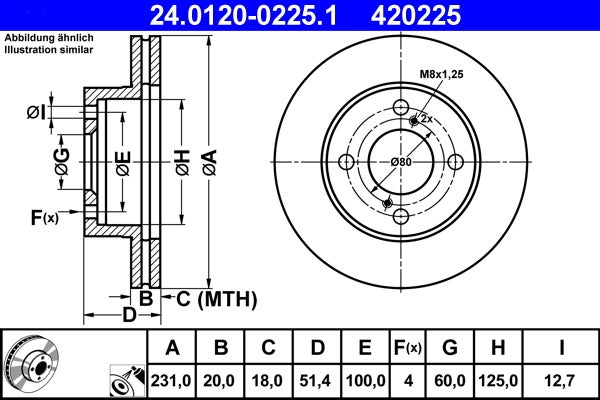 Disque de frein   24.0120-0225.1