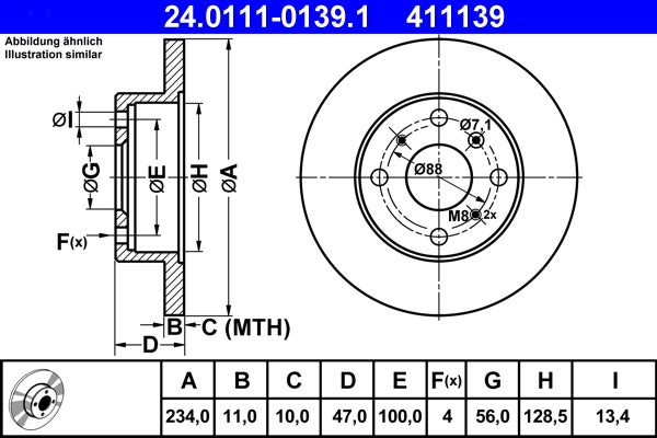 Disque de frein   24.0111-0139.1
