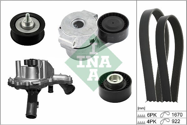 Pompe à eau+Jeu de courroie trapézoïdale à nervures   529 0301 30