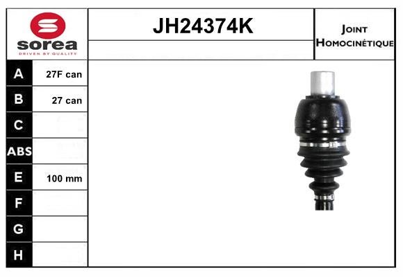 Jeu de joints, arbre de transmission SNRA