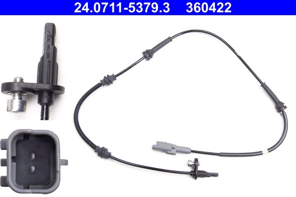 Capteur, vitesse de roue   24.0711-5379.3