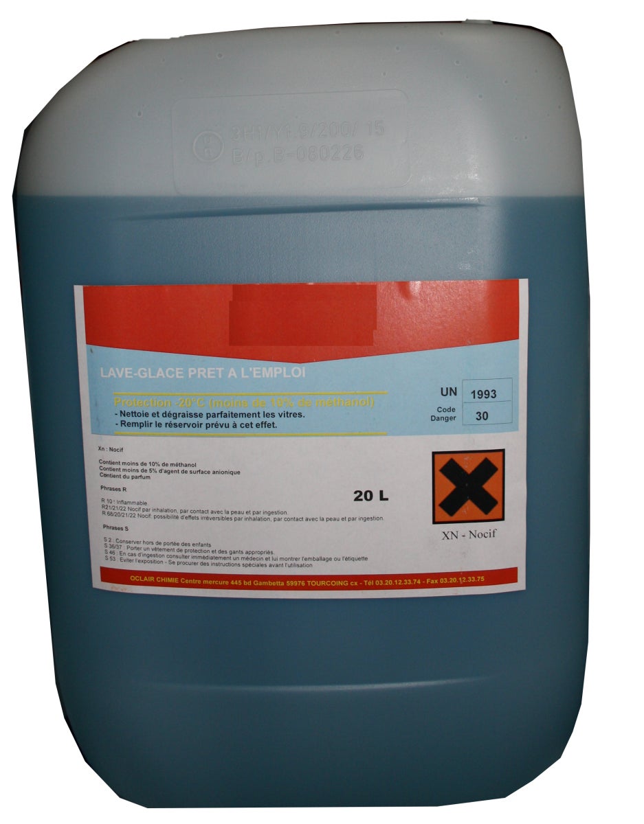  IR - Bidon de 20 litres de lave glace hiver -20°C -