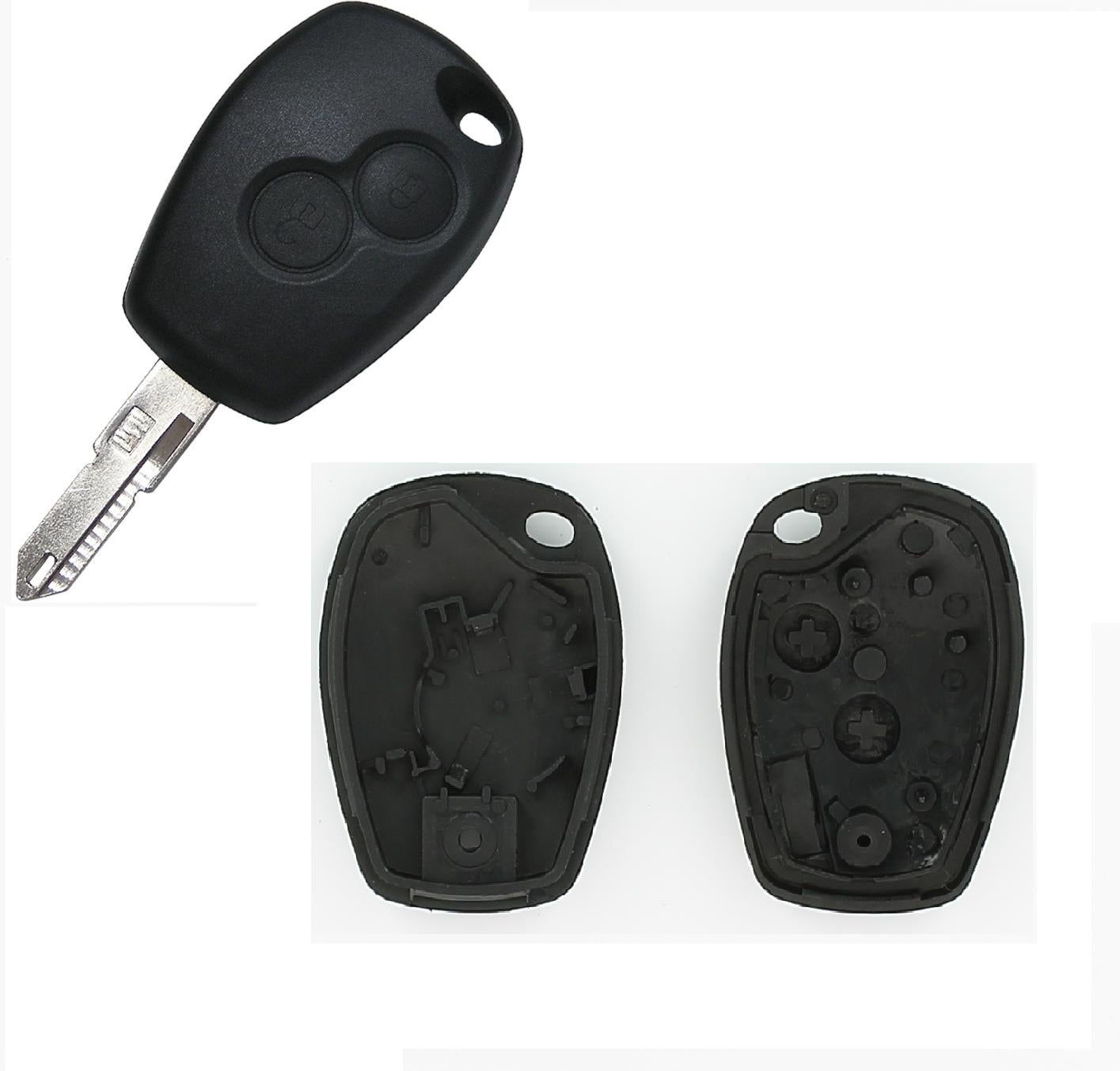 Coque de clé adaptable Renault Clio phase 2 ou Renault Twingo