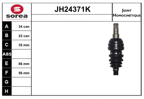Jeu de joints, arbre de transmission SNRA